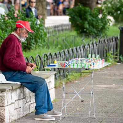 Le vendeur d'oiseaux siffleurs