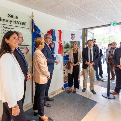 Inauguration espace Jimmy Hayes St Julien les Villas